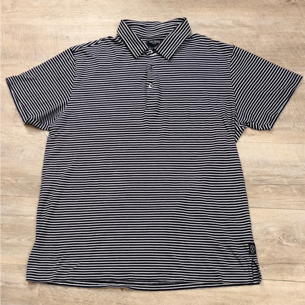 Todd Snyder Men’s Cotton Striped Short Sleeve Polo Size XL